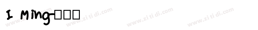 I Ming字体转换